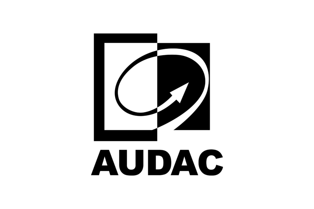 Audac black logo