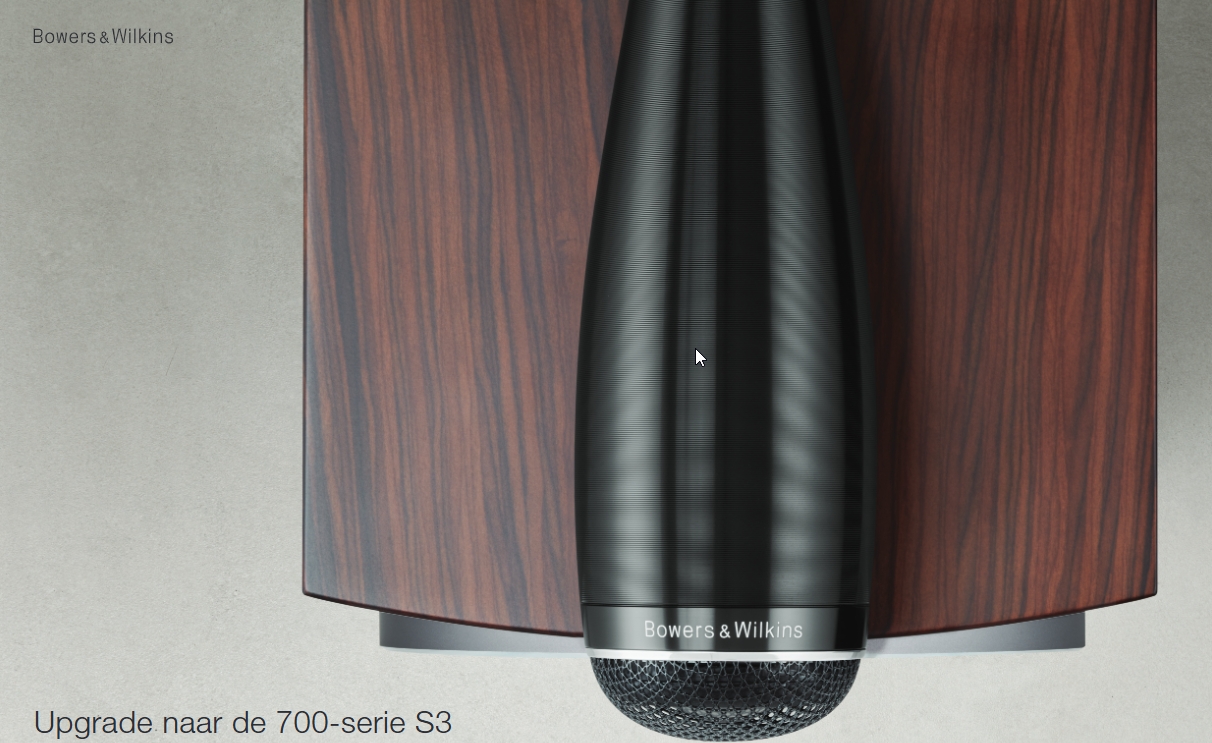 Bowers &Wilkins 700 serie trade up actie!